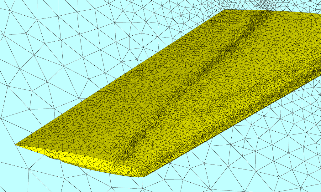 Automatically generated mesh after three user-independent iterations of mesh. Faster, easier case study