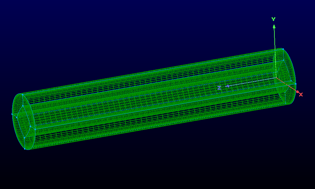 Figure 5 - 3D  mesh from perspective view 