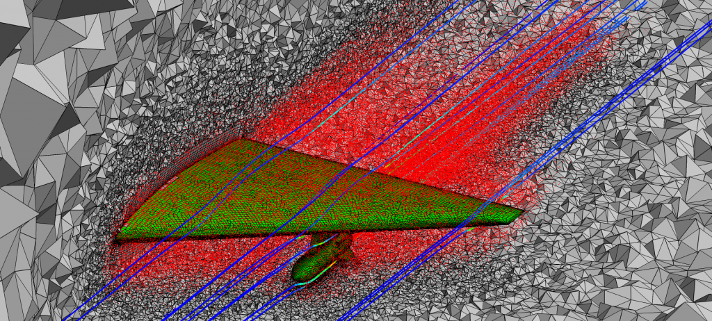 Example of a mesh used in the Pointwise for Aerospace CFD Workshop